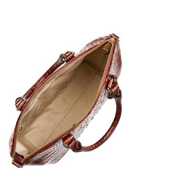 BRAHMIN Large Pecan Duxbury Satchel! - Picture 9 of 12